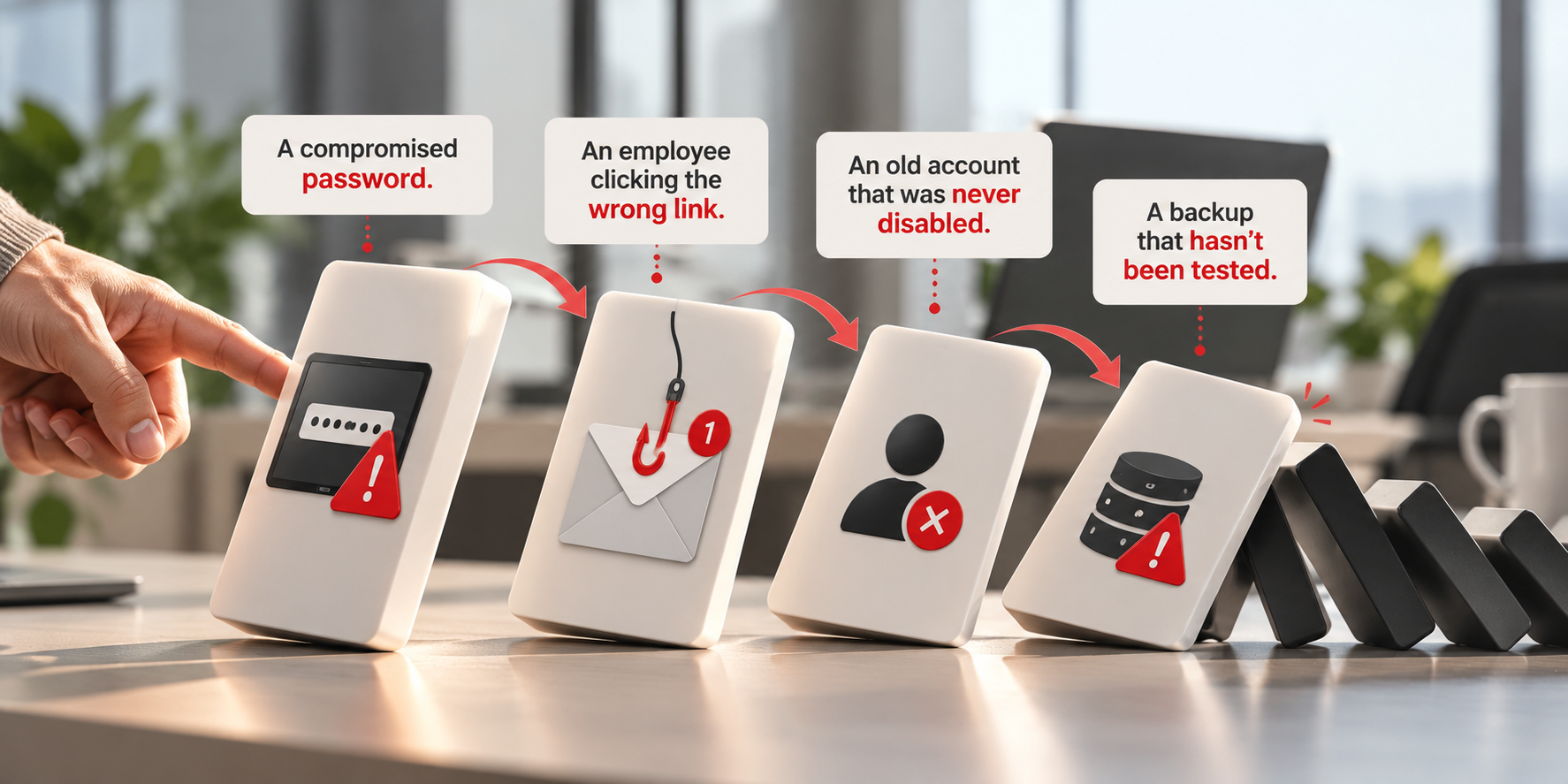 Small security gaps causing a domino effect